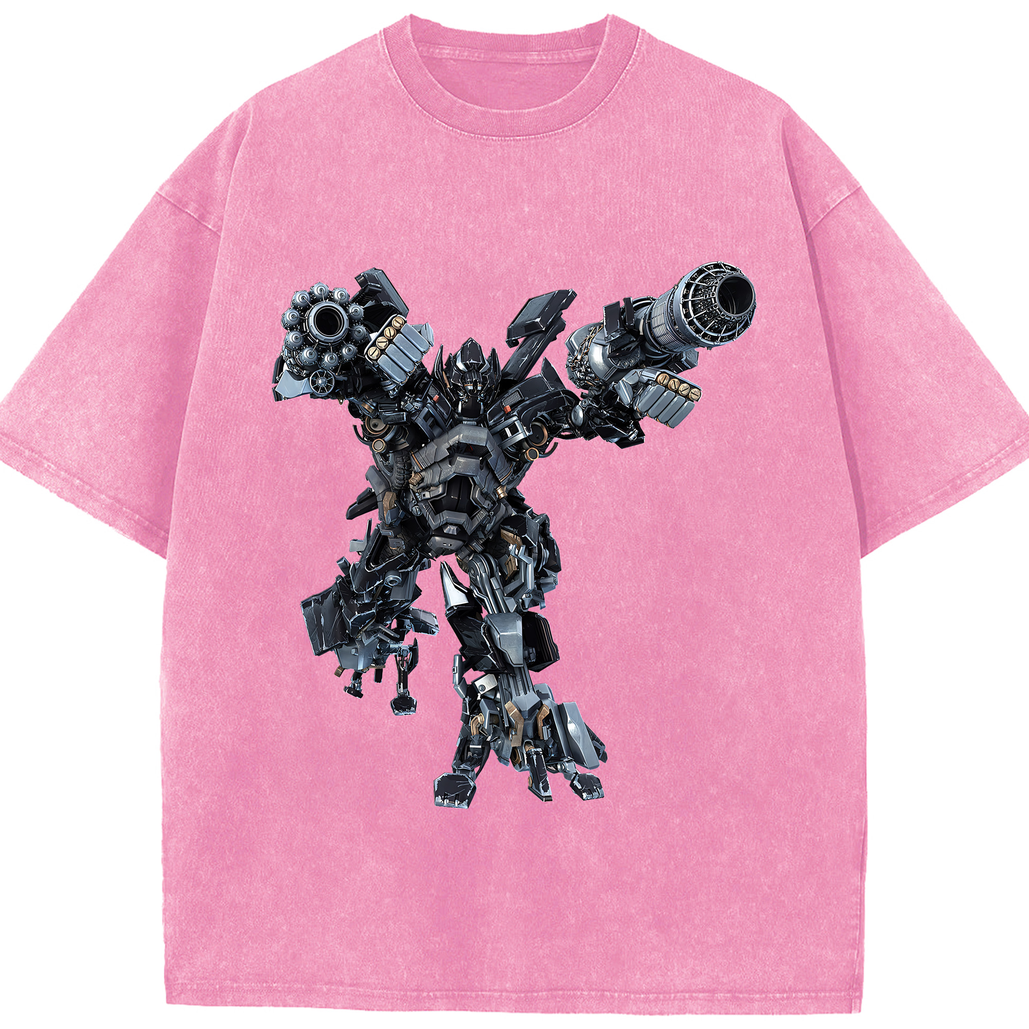 （画像用） Transformers トランスフォーマー 綿100% ヴィンテージ風 半袖Tシャツ（フロントプリント）